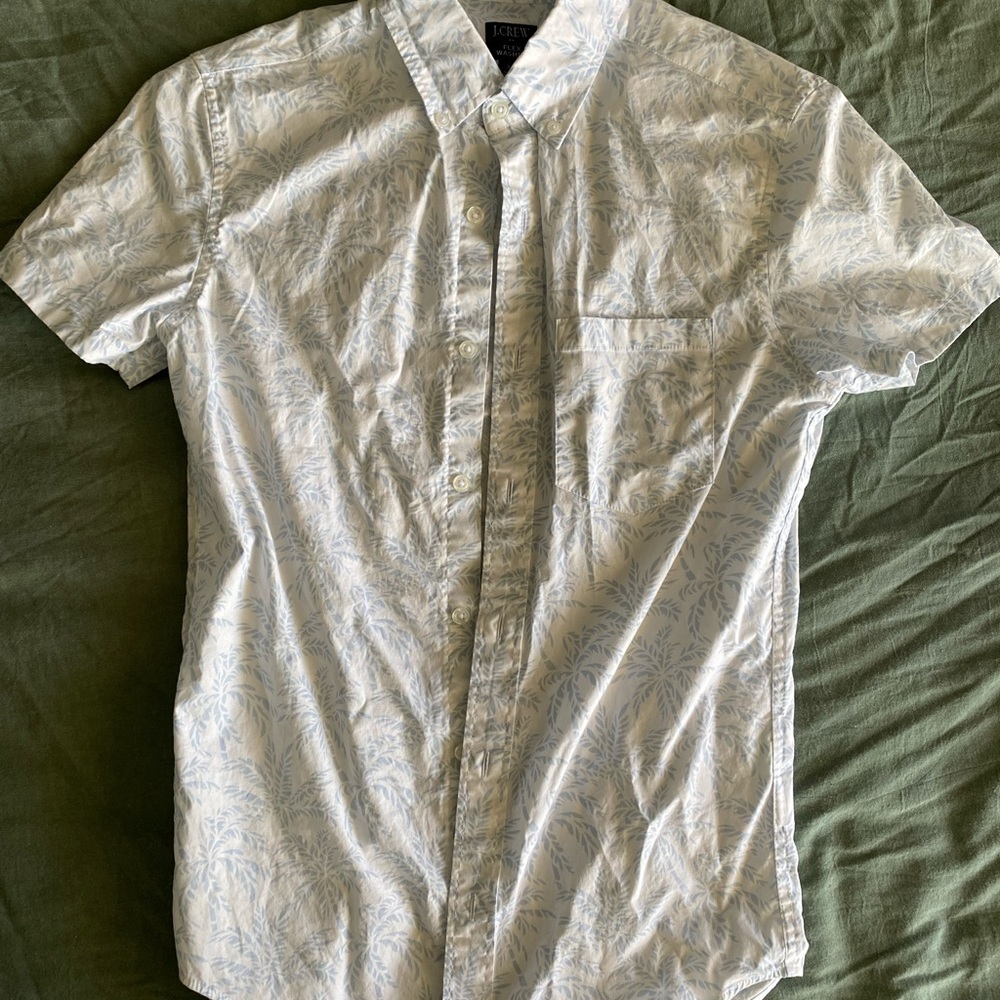 Mens J.Crew Flex short sleeve button up